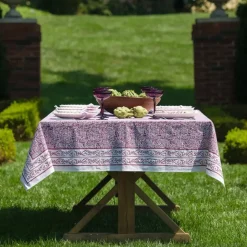 Tapestry Eggplant Tablecloth