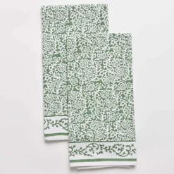 Tapestry Green Tea Towels