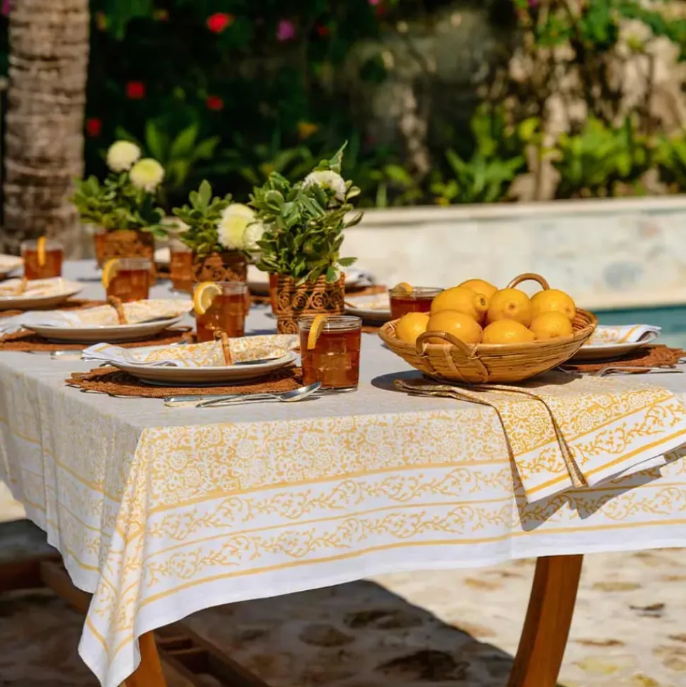 Tapestry Marigold Tablecloth