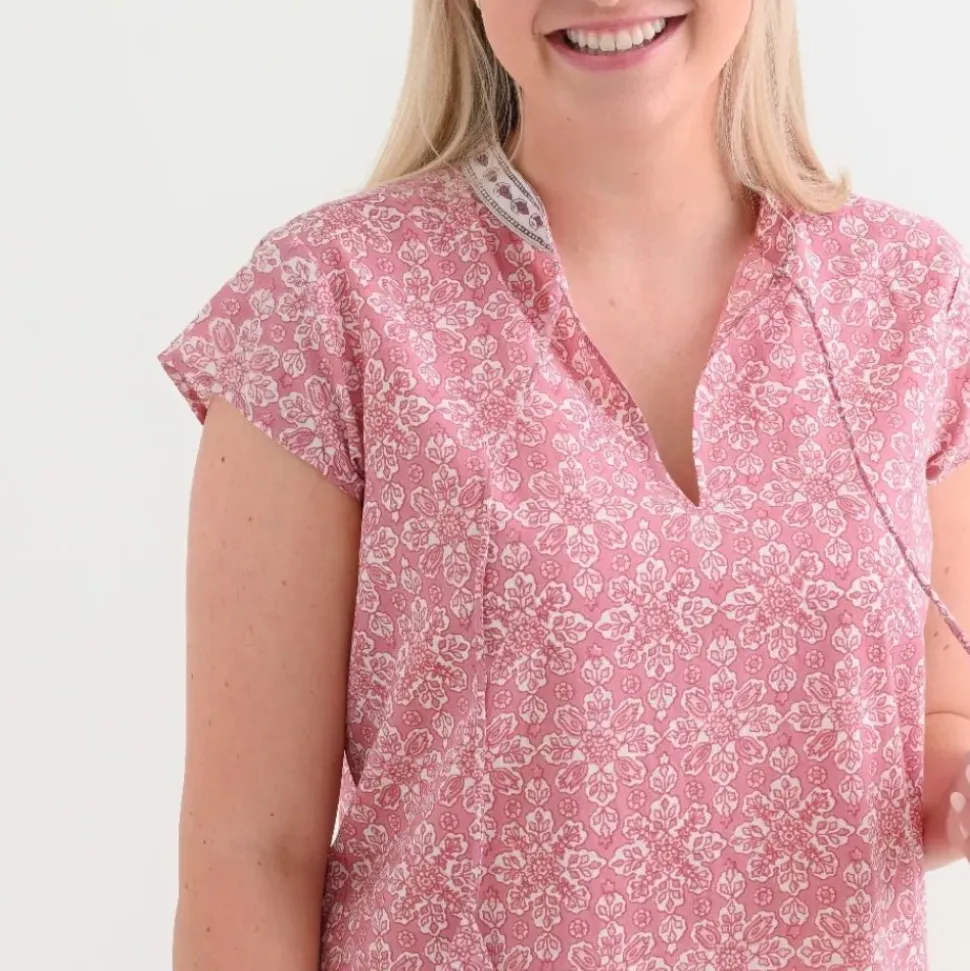 Tulip Sundial Mauveglow Cap Sleeve Dress