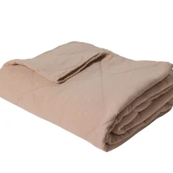Washed Apricot Cotton Throw