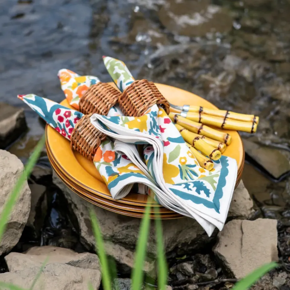 Wicker Napkins Rings (Set of 4)