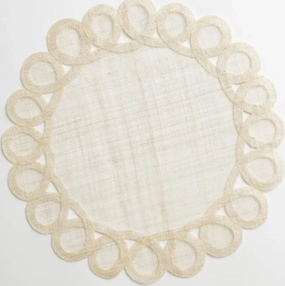 Woven Doodles Placemat in Bone | Set of 4