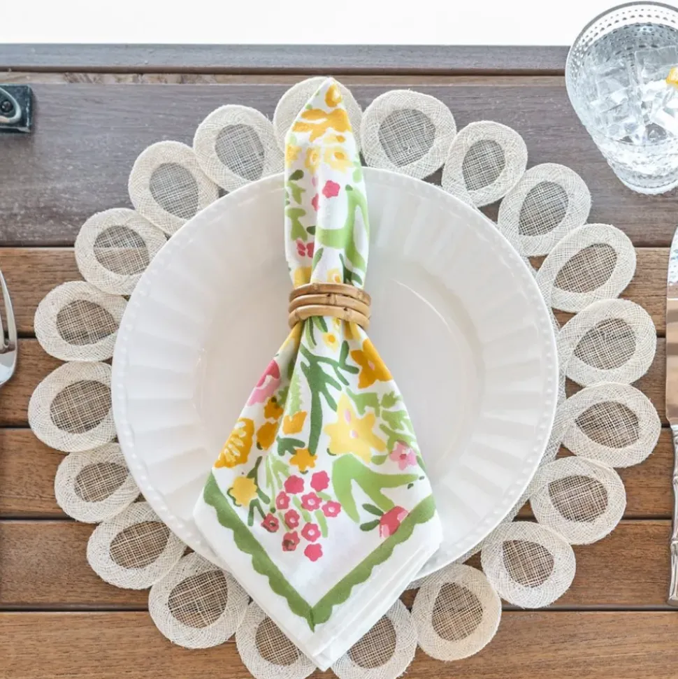 Woven Doodles Placemat in Bone | Set of 4