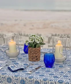 Woven natural Candle Holder / Vase Large
